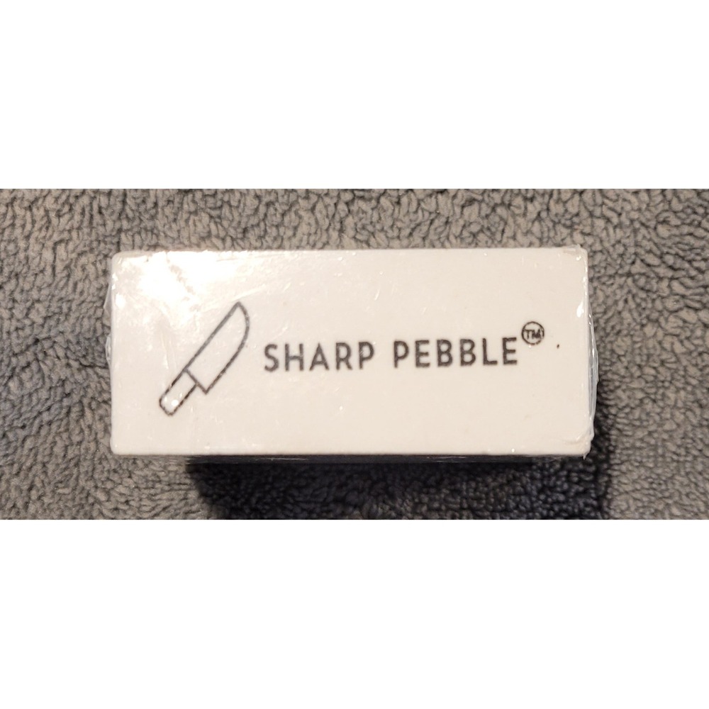 Sharp Pebble Knife Sharpening Whetstone White Rectangular Water Stone New